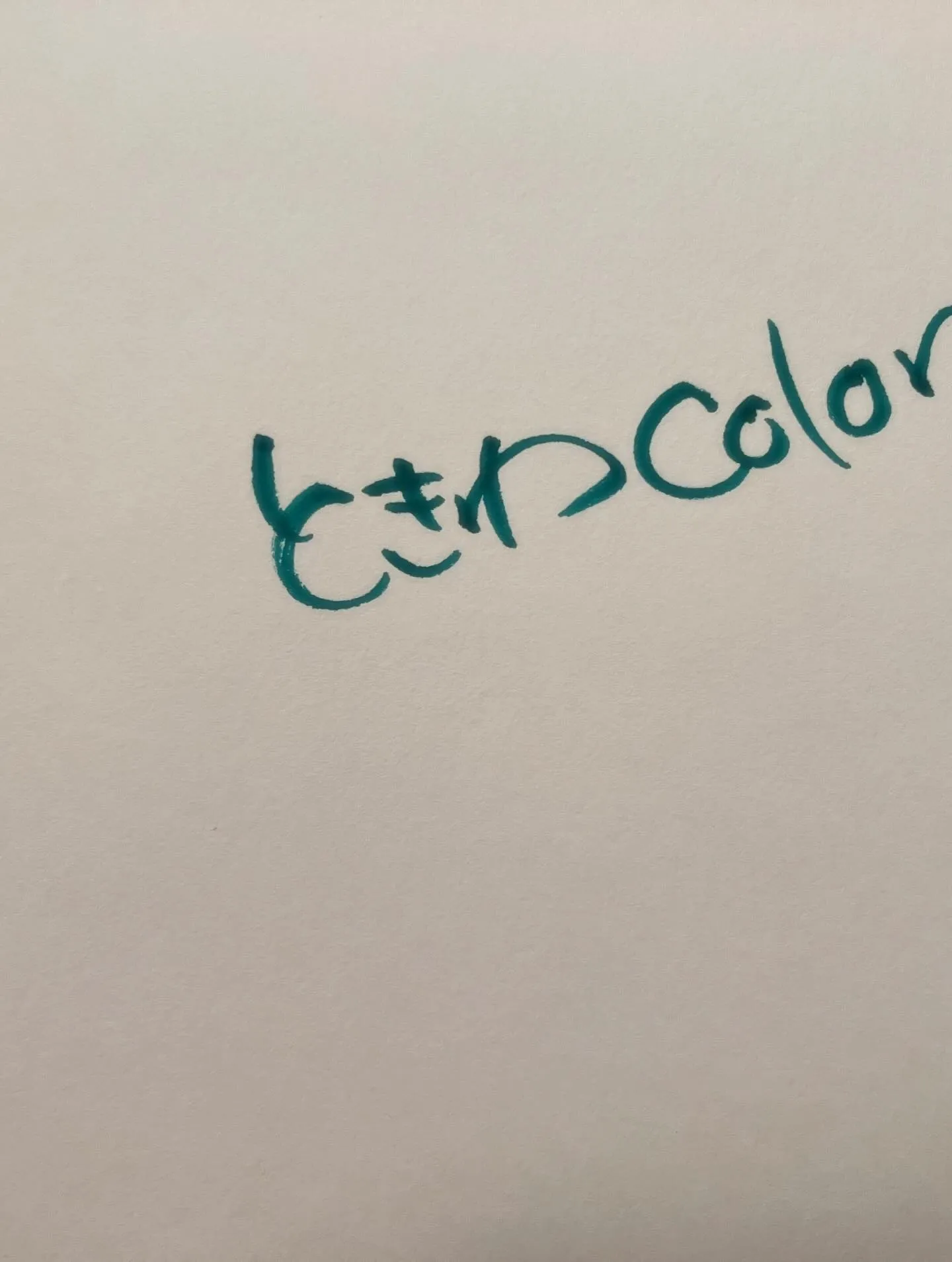 実は最も好きな色だったりする常盤カラー